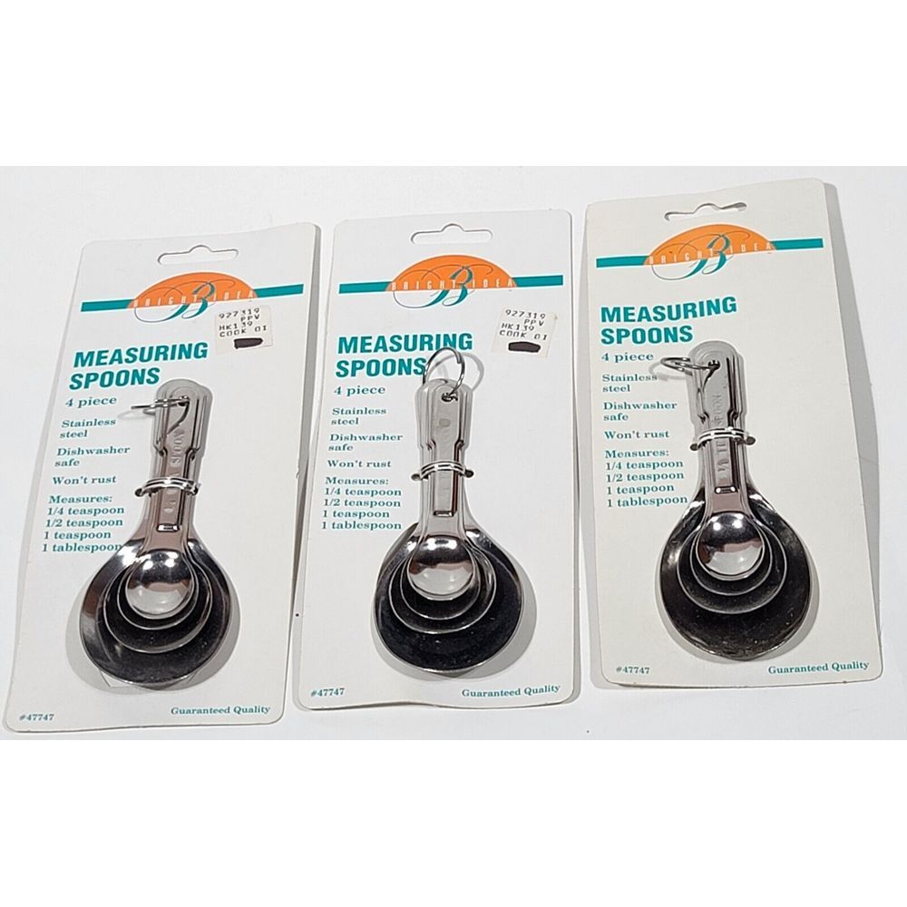 3 Bright Idea Professional Performance Measuring Spoons, Set of 4